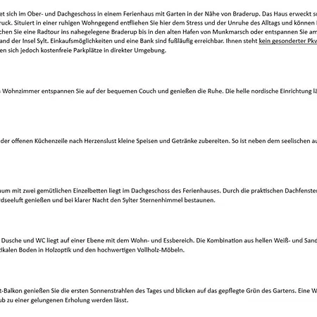 Westerheide 51, App 1 Wenningstedt-Braderup